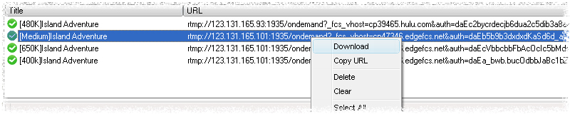 Choose a video to be downloaded